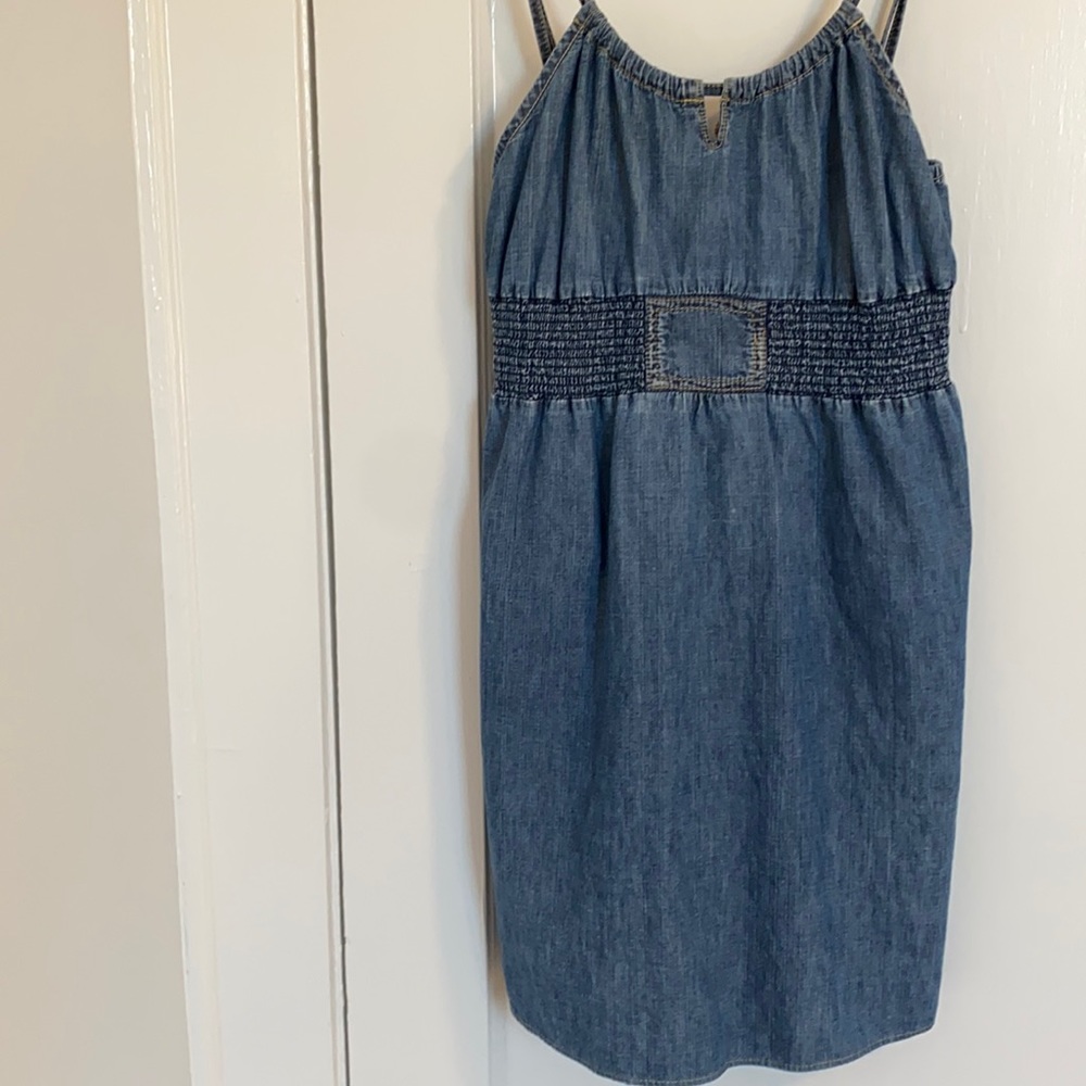 Old navy denim spaghetti strap dress
